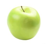 Set di 10 mele artificiali decorative in schiuma leggera, perfette per mettere in scena e esporre (verde)