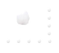Set di 10 microfoni in pelliccia bianca per microfono Lavalier da bavero 0,5 cm