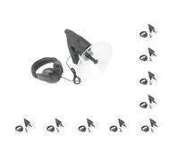 Set di 10 microfoni parabolici precisi e professionali monoculari per bird watching telescopio ABS a lunga distanza per l'ascolto degli uccelli come mostrato