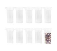 Set di 10 Mini Dispenser per Sale e Pepe in Plastica con Coperchio, Perfetti per Viaggi, Campeggio e Bento Box, Contenitori Portatili e Ermetici da 9 ml，Facile datrasportare, mini piccolo riempimento