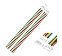 Set di 10 mini micro da 1,25 mm, 4 poli, con cavo UL1571-26 AWG, connettore a 4 poli per elettronica, LED, modellismo, progetti fai da te, alternativa durevole