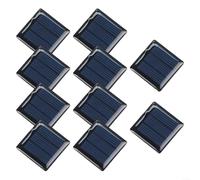 Set di 10 mini pannelli solari 1,5 V 60 mA 0,09 W 30 x 30 mm pannelli policristallini per progetti elettrici fai da te e applicazioni solari esterne