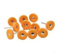 Set di 10 mini ruote per lucidatura con gambo da 3 mm per utensili rotanti Dremel e simili utilizzati in lavori di lucidatura e finitura di orologi in metallo gioielli