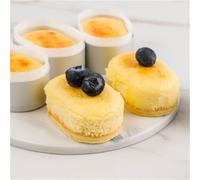 Set di 10 mini stampi in alluminio, perfetti per torte e dessert a metà cottura, facili da sgonfiare e riscaldare uniformemente