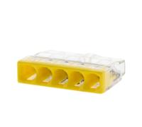 Set di 10 mini terminali di connessione rapida s2273 per fili rigidi - 5 INGRESSI