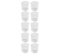 Set di 10 misurini graduati in plastica trasparente da 15 ml e 30 ml per la misurazione di liquidi (30 ml)