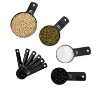 Set di 10 misurini per bagnati, utensili di misurazione da cucina, set di utensili da cucina portatili, kit di per la preparazione della miscelazione della cucina, cucchiai dosatori