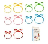 Set di 10 nastri elastici in silicone per confezioni regalo, nastri elastici riutilizzabili per la conservazione di confezioni regalo, soluzione regalo