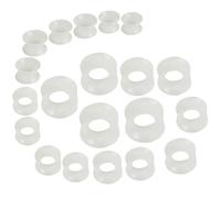Set di 10 paia di dilatatori per orecchini, in silicone, flessibili, sottili, ipoallergenici, dilatatori, kit di gioielli per piercing Tuneles de Oreja Para Hombre, per uomini e donne, 6-26 mm, No