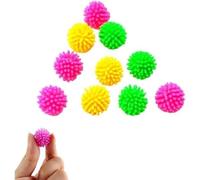 Set di 10 palline da massaggio per zone riflesse, 2,5 cm, palline per agopressione multicolore con gommini, ideali per fisioterapia, riabilitazione manuale e antistress