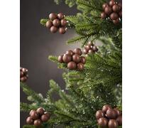 Set di 10 palline di Natale a grappolo di bacche in vetro espresso