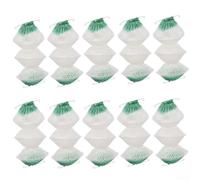 Set di 10 paralumi pieghevoli a triplo strato per lampade a gas Coleman Xuefeng GL 300A e altre lampade a pressione (clip in acciaio)