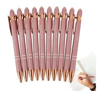 Set di 10 penne a retrattili con dedica della Bibbia, strumento di scrittura retrattile, per donne e uomini, senza sbavature, inchiostro nero