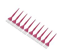 Set di 10 pennelli con manico ergonomico a punta, applicatori per tinture per capelli, per parrucchieri e barbieri (misura piccola)