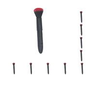Set di 10 pennelli da trucco per fondotinta, per contouring, miscelazione, aerografo, finitura nera