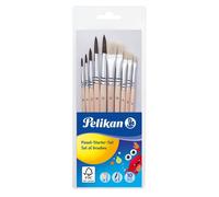 Set di 10 Pennelli Pelikan in Crine di Cavallo per Belle Arti