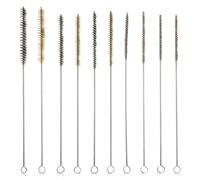 Set di 10 pennelli per tubi in nylon, TOATELU Pulizia Rullo Spazzola Metallica di Ottone, Spazzola per fori in acciaio inossidabile per tubi e fori per la pulizia efficiente dei fori (6/8/10/12/15mm)