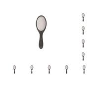 Set di 10 pettini da massaggio in acciaio inox portatile spazzola per capelli per cuoio capelluto spazzola per capelli pettini per capelli accessori da barbiere strumenti per parrucchieri per la casa
