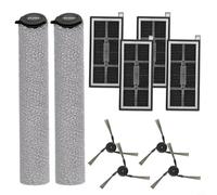 Set di 10 pezzi di ricambio per scooter MOVA S70, S70 Ultra Roller e S70 Pro, include 2 rotelle, 4 filtri HEPA e 4 spazzole laterali, materiale in fibra di plastica resistente per un'efficiente Re