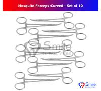 Set Di 10 Pezzi Zanzara Emostatica Pinze Bloccaggio 12.7cm Curvo - Tatuaggio