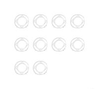 Set di 10 piastre di supporto 100 x 60 x 15 mm per biesse 1405A0013 | Materiale in gomma, supporto robusto per il montaggio del cuscino, resistente all'usura, facile installazione