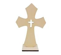 Set di 10 piccole croci in legno per artigianato e esposizione perfettamente per la decorazione della casa religiosa simboli di fede