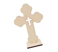 Set di 10 piccole croci in legno per artigianato e esposizione perfettamente per la decorazione della casa religiosa simboli di fede