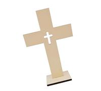 Set di 10 piccole croci in legno per artigianato e esposizione perfettamente per la decorazione della casa religiosa simboli di fede