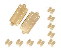 Set di 10 pickup Humbucker per chitarra elettrica, in ottone, doppia bobina, piastra di base per chitarra, 52 mm