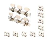 Set di 10 pioli cromati per chitarra acustica, 2 pezzi, 3R3L