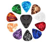 Set di 10 plettri per chitarra e plettro per chitarra acustica, chitarra elettrica, ukulele, basso, stick-on Co Random (Picks L9B4