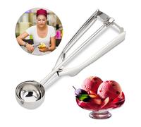 Set di 10 porzionatori per gelato in acciaio inox cucchiaio dosatore 39 mm