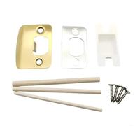 Set di 10 pratici attacchi standard per porte, con spessori, universali, per la sicurezza residenziale, per porte interne in legno