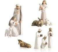 Set di 10 presepe Born Scene Willow-Tree Figurine, Presepe in resina