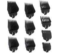 Set di 10 protezioni per tagliacapelli di ricambio per Conair HC224W/HC244NGBV/HCT242WR - 1/16" a 1", nero, da Vicue