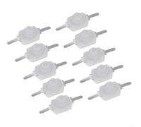Set di 10 pulsanti a pressione per bianco, 1 A, 30 V, interruttore a pulsante in rame, 2 poli, per elettronica, fai da te, latching on, interruttore per bianco, 10 pezzi, mini pulsante compatto 1 A