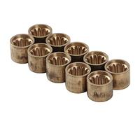 Set di 10 Puntali per Stecche da Biliardo - Punte in Ottone per Stecche da Biliardo di Alta qualità per Un Uso Duraturo nella Cura del - Costruzione in Rame (9,5 mm [con Denti])