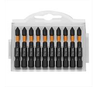 Set di 10 punte a croce magnetiche PH2 da 50 mm, con testa a impatto Phillips, durezza del cacciavite, utensile manuale