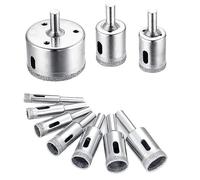 Set Di 10 Punte Da Trapano Diamantate For Piastrelle Di Vetro, Ceramica, Marmo, Porcellana, Utensili Da Trapano, Set Di Punte Da Trapano Da 6-30 Mm.