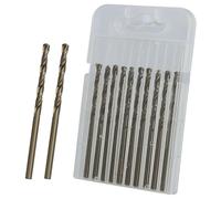 Set di 10 punte da trapano M35 HSS cobalto da 3 mm, Punta per Metallo Professional per acciaio inossidabile, metallo duro, ghisa, rame, alluminio, foratura precisa per materiali duri (3 mm x 63 mm)
