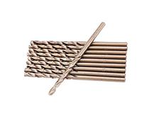 Set di 10 Punte Elicoidali al Cobalto M35 HSS, 3mm, per Forare Acciaio Inossidabile e Metallo