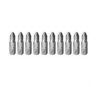 Set di 10 punte magnetiche per cacciavite, in lega di acciaio, lunghezza 25 mm, con PH0, PH1, PH2, PH3 per uso e riparazioni (PH2)
