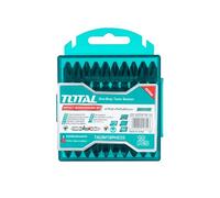 Set di 10 punte per avvitatore a impatto, 65 mm, acciaio S2 industriale, con manicotto ad alta visibilità, magnetico, nero, in scatola di plastica (TACIM16PH233)