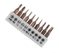 Set di 10 punte per cacciavite in acciaio con gambo esagonale da 4 mm, PH00 PH0 SL1 SL1 5 SL2 0 H0 8 H1 5 0 H3 0 teste per piccoli elettrodomestici e lavori di riparazione di giocattoli