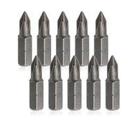 Set di 10 punte per cacciavite PH1 con testa di lotto, forte giunzione, alta durezza, antiscivolo, impermeabile, accessori, cacciavite bit