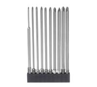 Set di 10 punte per cacciavite Phillips PH0-PH3 gambo da 1/4" e lunghezza 6"