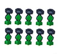 Set di 10 punte per spruzzatore per attrezzature agricole montate su trattore, progettate per 21 tubi di supporto da 22 mm con uscita del fluido da 9,8 mm