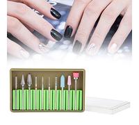 Set di 10 Punte per Trapano per Unghie, Acciaio Al Tungsteno e Ceramica, Forme Diverse, BH-05, Trapano a Mano Smerigliatore Elettrico, Accessorio per Levigare Manicure e Pedicure