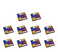 Set di 10 Puzzle di 88 Sfide con 4 Livelli di Difficoltà,Giochi di Logica Montessori, Blocchi di Menti, Giocattoli Educativi Divertenti per Stimolare il Pensiero,Puzzle di Cavità per Bambini