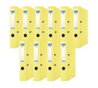 Set di 10 raccoglitori A4 DONAU Premium PP gialli